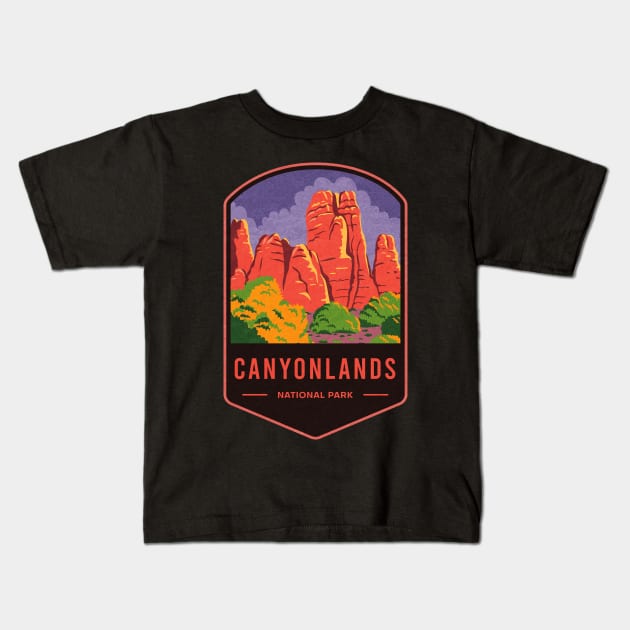 Canyonlands National Park Kids T-Shirt by JordanHolmes